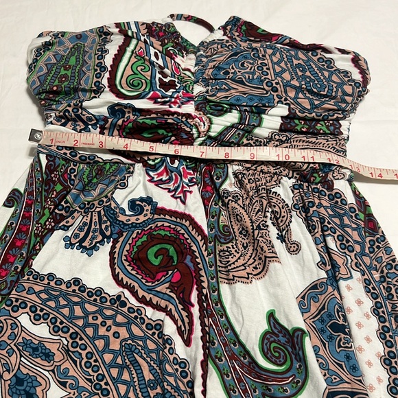 NEW Soma Soft Halter tie midi bra dress Multicolor Paisley Halter Dress size M - Picture 8 of 11